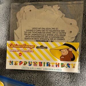 Curious George Birthday Banner